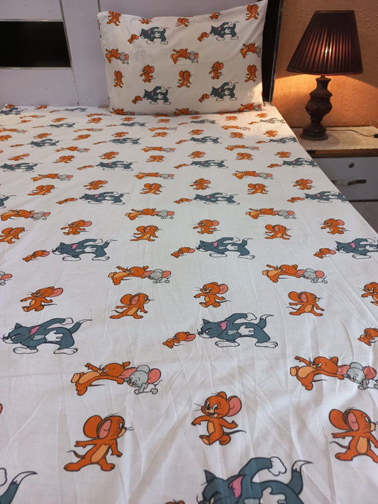 Tom and Jerry cartoon bedsheets