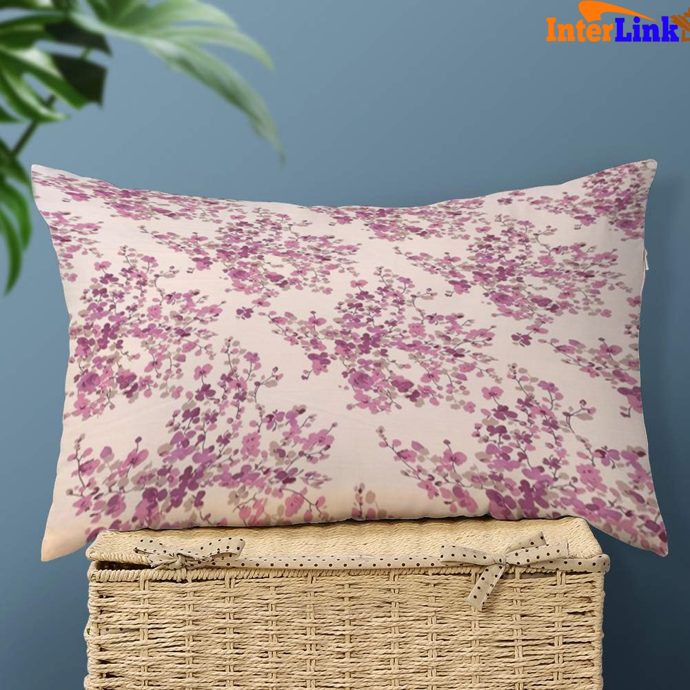 Pink Printed bedsheets and pillow cover