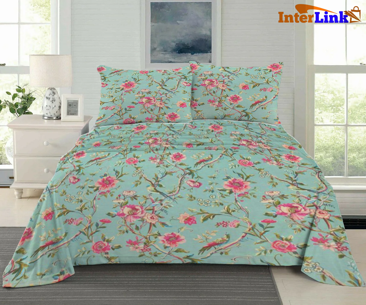 Printed Bedsheets and pillows cover