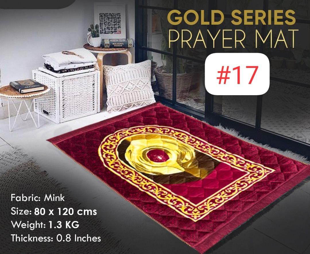 Beautiful Embossed Velvet Prayer Mat