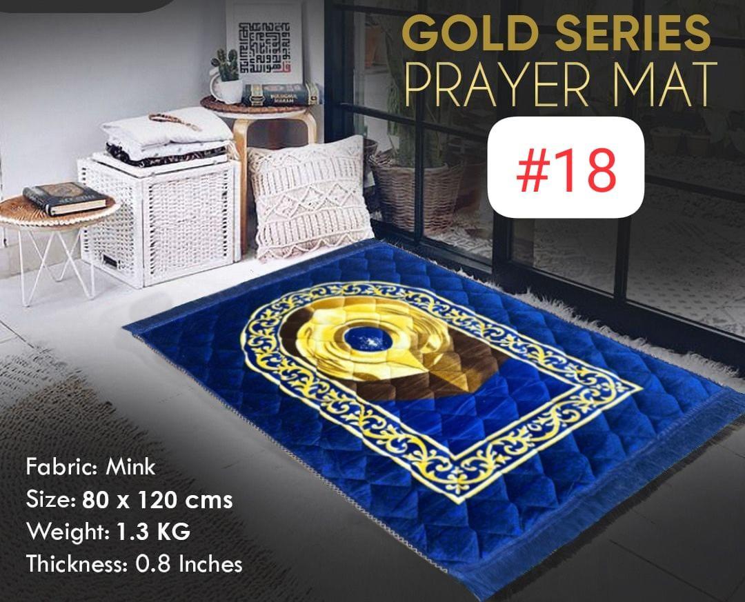 Beautiful Embossed Velvet Prayer Mat